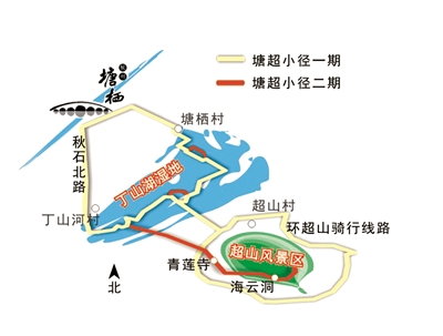 塘栖丁山湖超山一线牵 塘超小径有望4月全线完工 