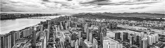 如今的望江地区俯瞰图