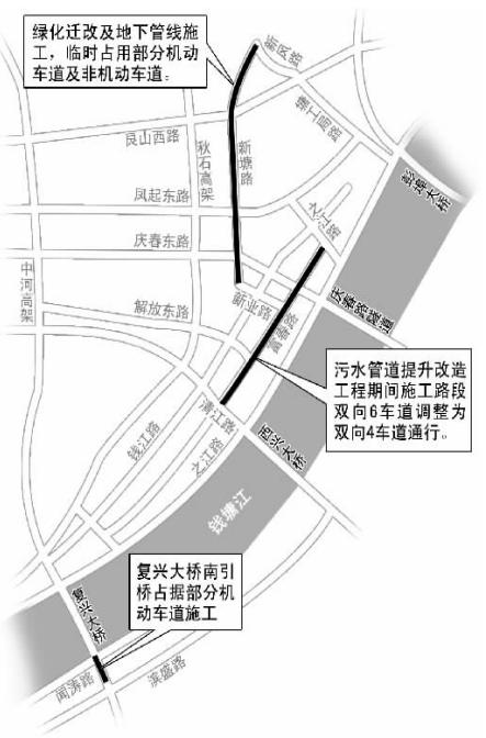 新塘路、富春路、四桥近期要施工 