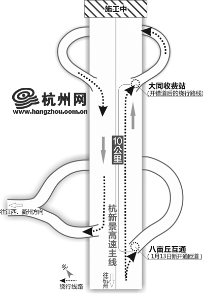 过了建德互通后，每隔150米就有一处指示路牌 记者 蒋大伟 摄