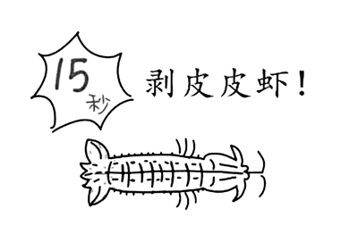 网上流传的15秒“剥皮”法