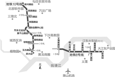 杭州地铁8号线一期、10号线一期通过专家评审 今年底明年初陆续开工