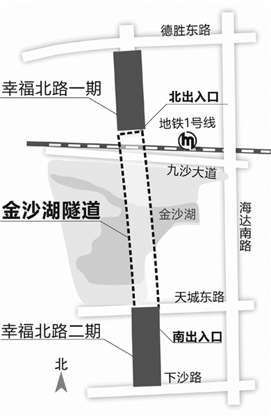 下穿杭州最大的人工湖 金沙湖隧道4月试运行