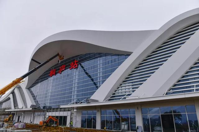 美图杭黄铁路桐庐站站房建设基本完工